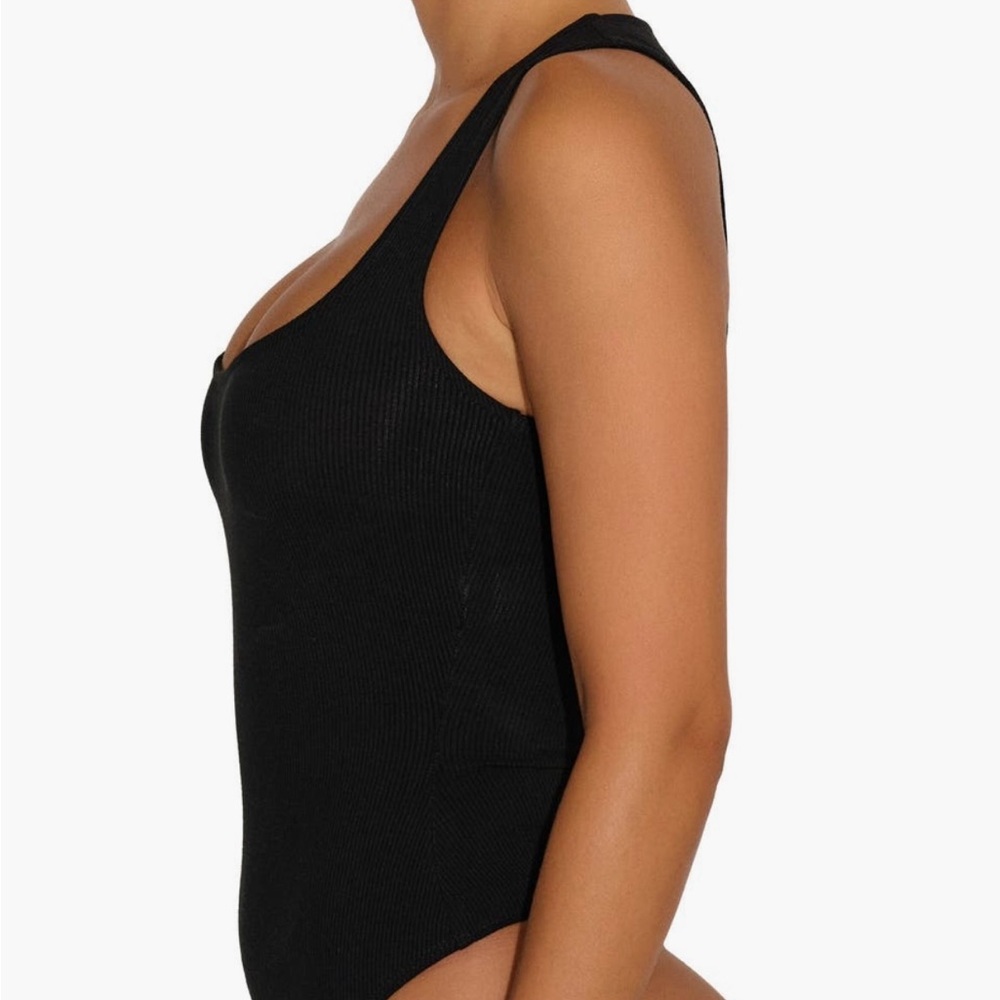Naked Wardrobe Baby Snatched Racerback Ribbed Bodysuit - Picture 3 of 8